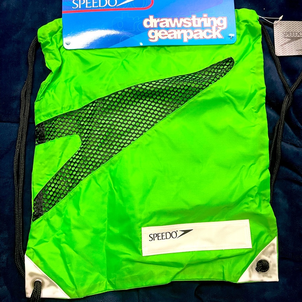 Speedo Bright Green Drawstring Gear Pack Sports Backpack